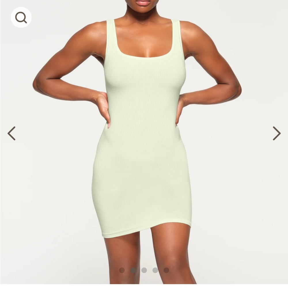 SKIMS Soft Lounge Mini Dress Honeydew Limited Edition Size Small